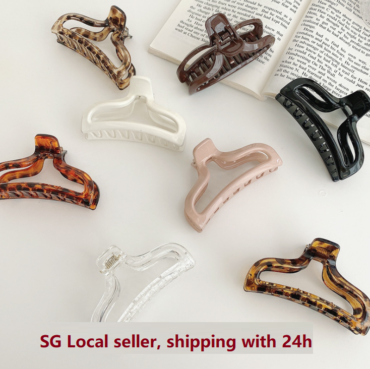 [SG] 9cm Light Big Hair Claw Hair Clip Headdress Leopard Print Hair Clip, New Material Hair Clip Hair Accessories For Women