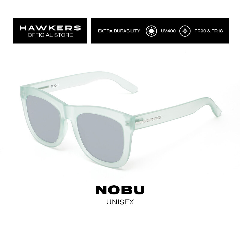 Hawkers - BOBU Frozen Iced Aqua Chrome Sunglasses UV400 Men Women NOB03AF