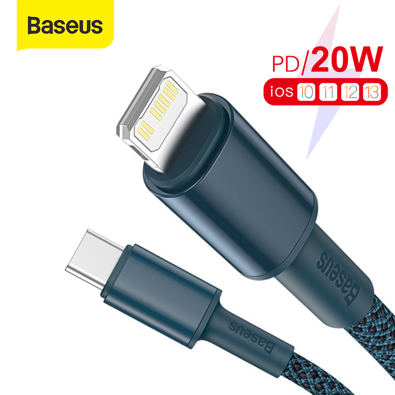 Baseus 20W Fast Charging USB C Cable For iPhone 14 13 Pro Max 12 11 XS PD4.0 QC3.0 USB Type-C Cable For iPad Air 2020