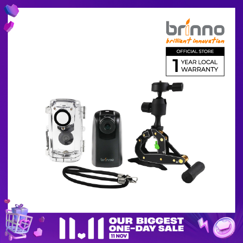Brinno Construction Camera Pro BCC200 Time Lapse Camera with Industrial Grade Aeronautical Alluminum Alloy Clamp