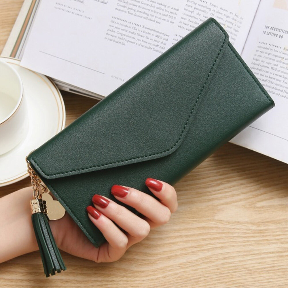 Hot New Style Long Wallets Coin Purse Multifunctional Lychee Pattern Wallet Trendy Simple Fashion Standard Wallets