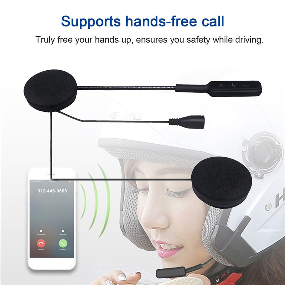 Motorcycle Helmet Headset Earphones Stereo Handsfree Bluetooth-compatible 5.0