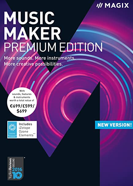 MAGIX Music Maker – 2018 Premium Edition – The audio software with more sounds, instruments and creative options [Download]